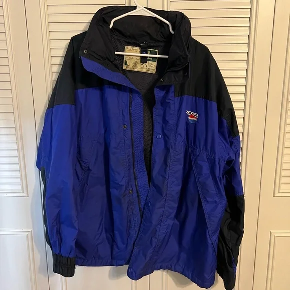 Vintage Pepsi cola rain jacket waterproof L